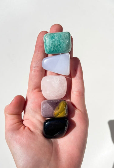 Cancer Tumbled Bundle Halo Quartz